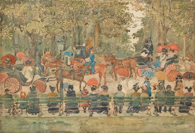 Central Park, 1901 by Maurice Brazil Prendergast